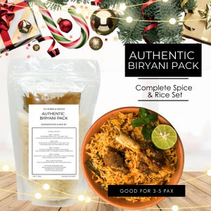 Authentic Biryani Complete Set (3-5 pax) Compelete Spices + 500g Basmati Rice I Chef & Expert Recipe