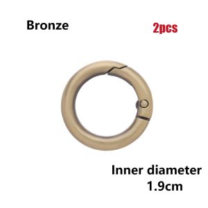 MUSASI 2/5pcs High quality Zinc Alloy Hooks Round Push Trigger Snap Clasp Clip Carabiner Purses Handbags Bag Belt Buckle Spring O-Ring Buckles