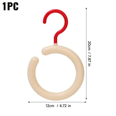 10Pcs Space Saving Dopamine Caps Rack / Plastic Hooks for Scarf Ties Belts Bags / Wardrobe Organizer Hanging Holders