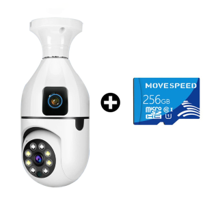 Buy 1 Take 1 CCTV Camera Connect Cellphone Dual Lens No Wifi Needed E27 CCTV Bulb Wireless 360° Night Vision CCTV Camera Wifi Connect 360 Automatic Tracking