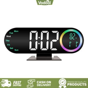[VSC] Digital Alarm Clocks with USB Powered Modern Electronic Clocks Large Display for Heavy Sleepers Adults Teens Kids Seniors