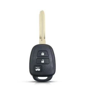 High quality modified flip key for Toyota vios flip key Prime accessories Gen 4 2019 2020 2021 2022 2023 2024 2025 2026 car remote shell replacement control cover kit with logo