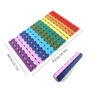 Bath Tub Shower Mat Non Slip Bathtub Mat for Bathroom Shower Floor Mat with Drain Holes and Suction Cups