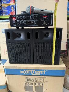 NEW KONZERT MX-50 MINI COMPONENT SPEAKER SYSTEM (FREE 1 MIC)