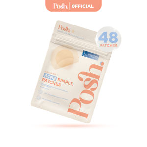 NIGHTTIME Posh Skin Pimple Patch 48pcs - Ultra-Thin Hydrocolloid Salicylic Acid with Tea Tree Oil