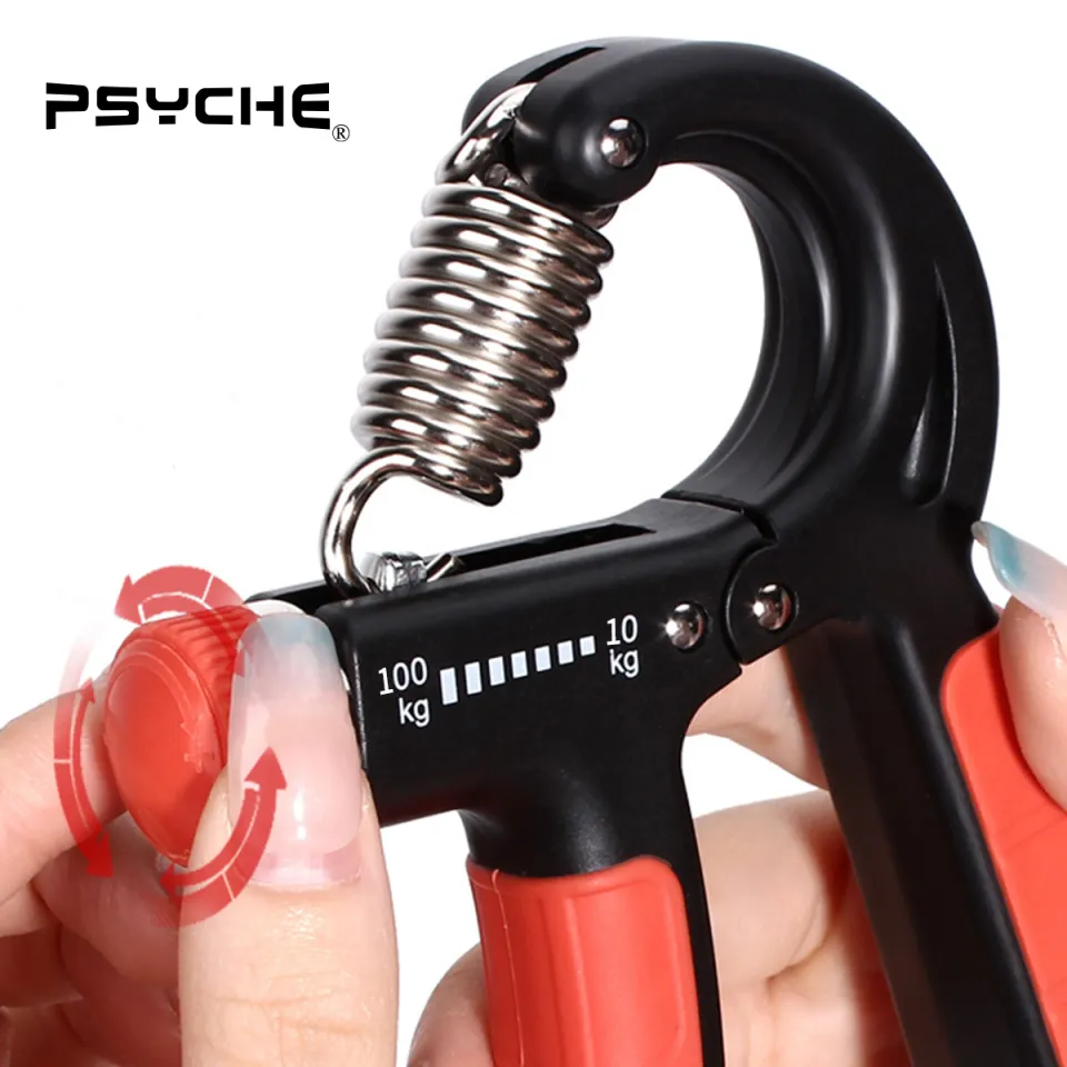 Hand Grip Strengthener Hand Grip Exercise R-Shape Adjustable 100KG  Automatic Counting