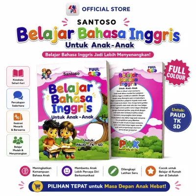 Buku Bahasa Inggris / Belajar Bahasa Inggris Untuk Anak PAUD TK SD Full Colour / GIRI UTAMA