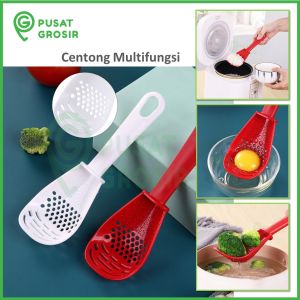 Sendok Sayur Saringan Multifungsi & Centong Nasi Tirisan Serbaguna Penyaring Kuah Penghalus Kentang Cocok di Kebutuhan Dapur Lainnya