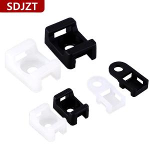 [COD] SDJZT 100pcs สายพลาสติกซิปผูกสกรูยึดยึดฐานยึด