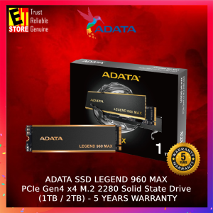 ADATA LEGEND 960 MAX PCIe Gen4 x4 M.2 2280 Solid State Drive 1TB/2TB/4TB - 5Years Warranty
