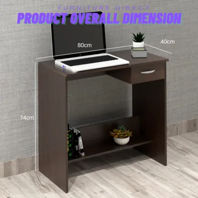 Furniture Direct ECO 4 feet office desk study desk with 3 drawer office table study desk study table Meja berlajar