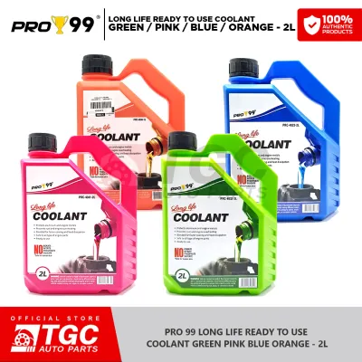 Pro 99 READY TO USE LONG LIFE COOLANT GREEN 1L/2L COOLANT BLUE 1L/2L COOLANT PINK 1L/2L Coolant Orange 1L/2L- 1pc