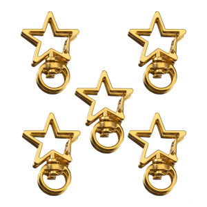 5pcs hợp thời trang hợp kim Keyring với kẹp tháo nhanh móc khóa túi Keychain cho tổ chức quan trọng và Phụ kiện túi