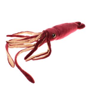 CHANBAEK Sea Animal Squid Plush Toys Simulation Stuffed Animal Squid Stuffed Toys Christmas Wine Red Cuttlefish Plush Dolls Boys and Girls