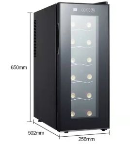 ✅Ready Stock✅12 Bottle Red Wine Fridge Special Compartment Chiller Cellar Cooler Mini Cabinet Small Ice Bar Refrigerator