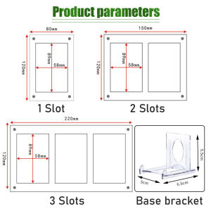 Frame Foto Photocard Akrilik Acrylic Display Frame BTS Untuk 1/2/3 Slot Photocard Bingkai