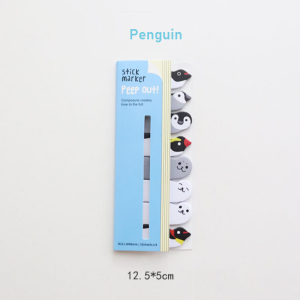 Sticky Notes Bookmark 160pcs Adorable Animal Tearable Footnote