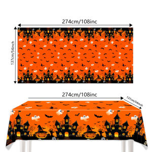 Halloween Decorative Table cloth 137*274CM Spider Web Halloween Tablecloth Halloween Theme Party Decorative Tablecloth