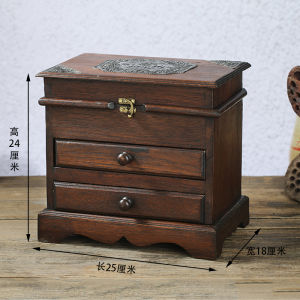 เอเชียตะวันออกเฉียงใต้ลมของขวัญแต่งงานกล่องเครื่องประดับที่มีลิ้นชัก กล่องแต่งตัววินเทจไม้สัก กล่องเก็บเครื่องประดับมือ กล่องเก็บของ