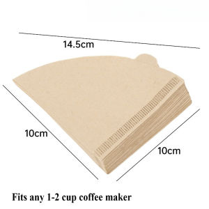 100pcs Disposable Cone Coffee Filter - Wood Pulp Drip Paper - For Pour Over And Drip Coffee Maker