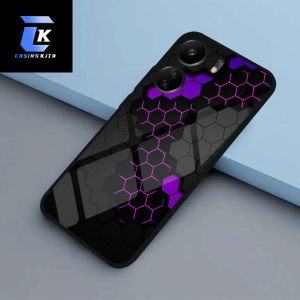 Case Xiaomi Poco C65 Motif Symetric - Softcase Glass Premium Kaca - Casing Redmi 13C (CKC6513C007)
