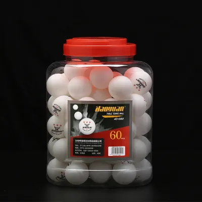 HAOYUAN 60 Piece Double Happiness Table Tennis Ping Pong Ball Train the ball for endurance