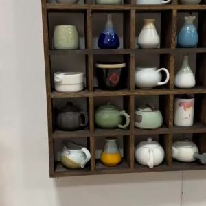 Narrow Wall Shelf Rack Wall Rack Wall Shelf Display  Retro Storage Rack Multi-Layer Lattice Frame High Quality Narrow Wall Shelf Rack