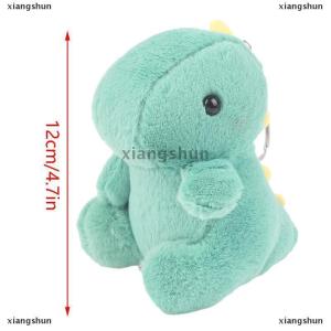 [COD] xiangshun Cute Dinosaur Plush Toy Cartoon Animal Pendant Soft Stuffed Doll Keychain Backpack Car Bag Key Ring Decor Kid Gift