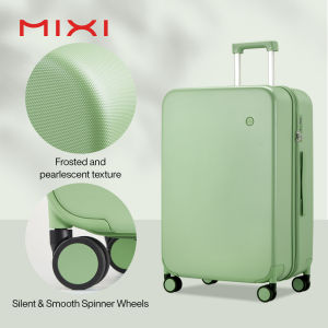 Mixi Polycarbonate Luggage with Upgraded Explosionproof Zipper 14 20 Inch Cabin Size Carry On Luggage 24 26 Inch Hardside Travel Suitcase with Mute Bearing Spinner Wheels TSA Lock KM9236