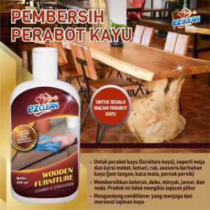 EZCLEAN PEMBERSIH JAMUR KAYU PEMBERSIH LEMARI PEMBERSIH KAYU PEMBERSIH RAK BUFFET PEMBERSIH PLYWOOD PEMBERSIH PLITUR KAYU PEMBERSIH JAMUR PLITUR WOODEN FURNITURE CLEANER & CONDITIONER
