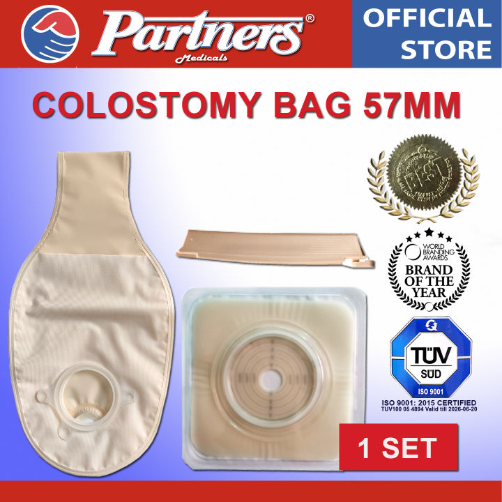 PARTNERS COLOSTOMY BAG 57MM (1 set) | Lazada PH
