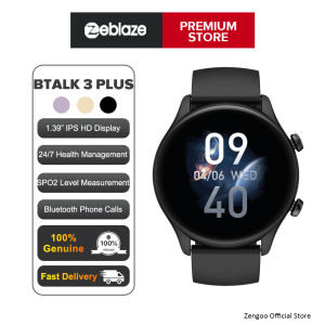 Zentronix Group Zeblaze Btalk 3 Plus Voice Calling Smart Watch 1.39 Large HD Color Display Fitness Tracking Smartwatch for Men and Ladies