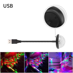 Đèn led trang trí ô tô nháy theo nhạc chiếu trần cổng usb