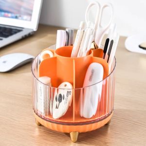 Hộp Tròn 7 Ngăn Xoay 360 Độ Đựng Mỹ Phẩm Để Bàn Tiện Lợi HTV