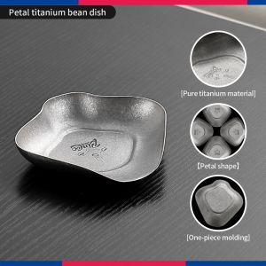 BINCOO Titanium Coffee Dish Square Dosing Cup Tray Espresso Sample Container with Spray Bottle Set