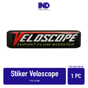 Sticker Veloscope Stiker Emblem Filter Timbul Veloskop 3D Resin Karet 15x7 Cm Senti meter 15 x 7