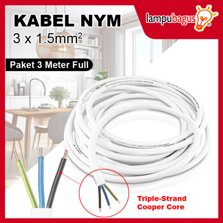 Kabel Listrik Tembaga Nym X Mm Kabel Listrik Tembaga Asli M Sni Lazada Indonesia