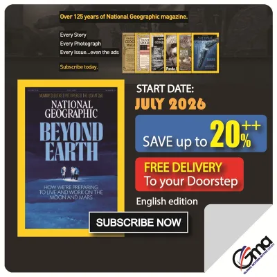 National Geographic Print Edition - English 1 Year 12 issues Offer 30% off cover price Free Shipping