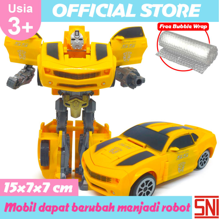 Mainan Anak Oto Super Robot Bisa Berubah Menjadi Mobil /
