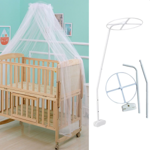 Universal Metal Mosquito Net Stand Bed Clip-On Bracket Infant Girls Bed Clip On Adjustable Holder (Stand Only)