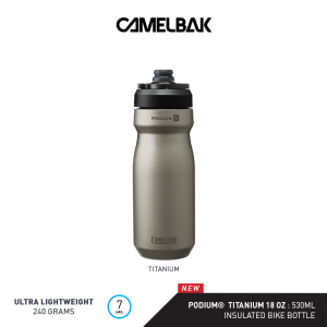 CamelBak Podium Titanium 18oz Vacuum Insulated Bike Bottle