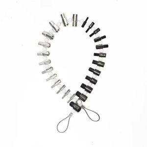 GENENIC Inch and Metric Size Nut and Bolt Thread Checker Set Precise 26Pcs Thread Measuring Tools Male/Female Gauges Lightweight Thread Checker Bolt Nut Screw Thread
