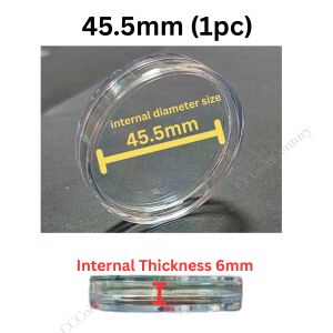 PCCB Big Size Coin Capsule Coin Casing Clear Acrylic Thick 6mm Coin Storage Box