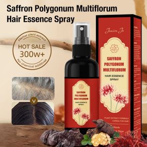 Saffron Herbal Hair Blackening Spray For Men Naturally Darken No Rinse Needed No Chemical Ingredient