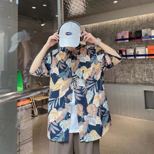 LEAShop เข้าใหม่  เสื้อเชิ้ตแฟชั่น เป็นงานคอปกแขนสั้น ตกแต่งลวดลายฮาวาย เนื้อผ้าดีใส่สบาย ต้องมีแล้วมั้ย รีบซื้อหมดไวมาก