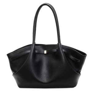 ADDO Lychee Pattern Underarm Shoulder Bags Solid Color Large Capacity Tote Bag Fashion PU Leather Womens Handbags Travel