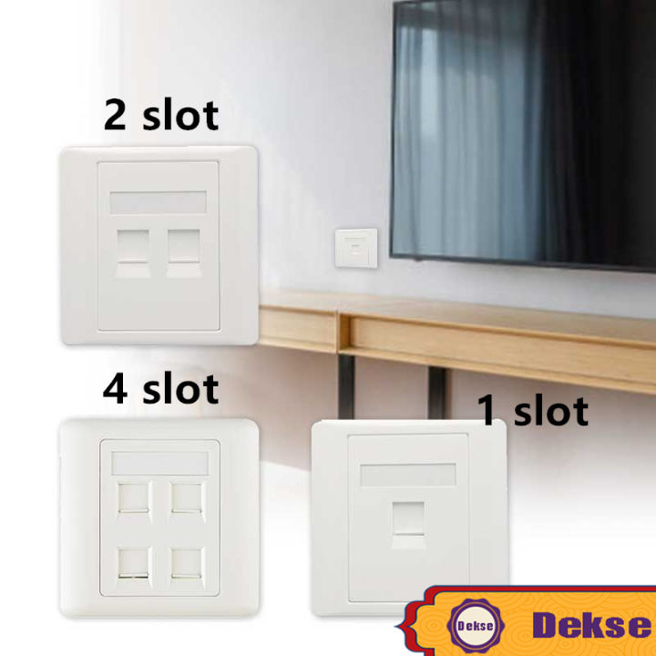 Vention Faceplate Rj45 Wall Plate Single Double All Varian Lazada Indonesia