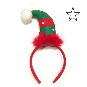 Băng đô cài tóc nón ông già Noel hóa trang lễ giáng sinh - Phụ kiện hóa trang Noel