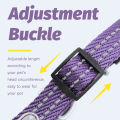 HamshMoc Dog Collar Leash Set Dual Function Two Handle Adjustable 360 Rotation Reflective. 