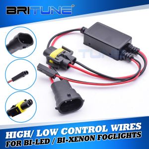 H11 Fog Lamp High Low Controller Wiring Control Cable For Bi-Xenon Bi-LED Projector Lens H11 Connector Adapter Converter HID LED Bulbs Fog Light Spot Light Car Accessories